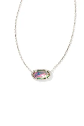Kendra Scott: Elisa Silver Pendant Necklace - Lilac Abalone