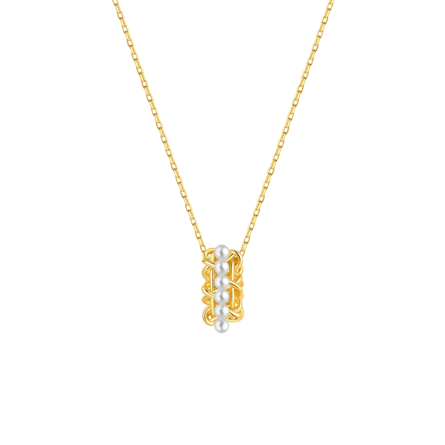 Knitting Pendant Necklace