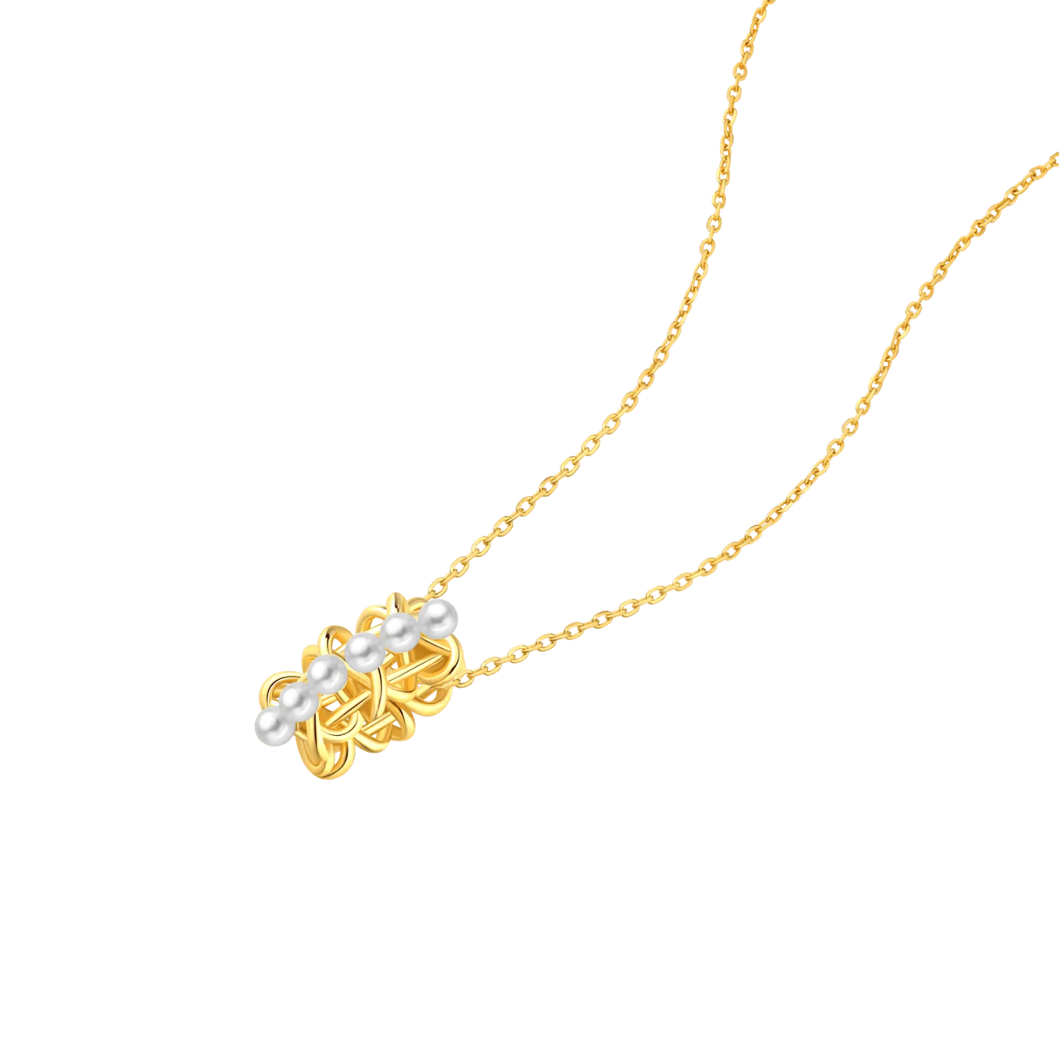 Knitting Pendant Necklace
