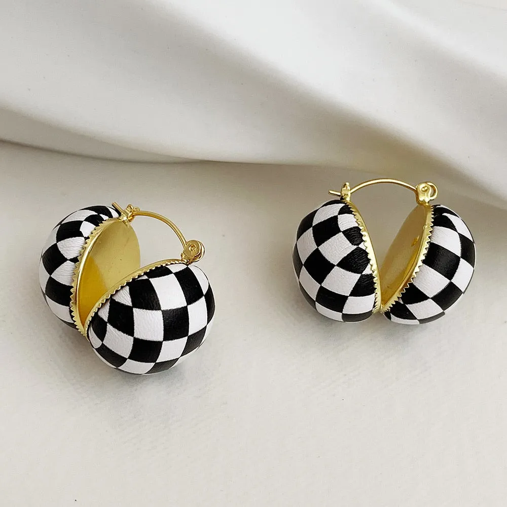 Korean Vintage Fashion Designer Earrings For Women