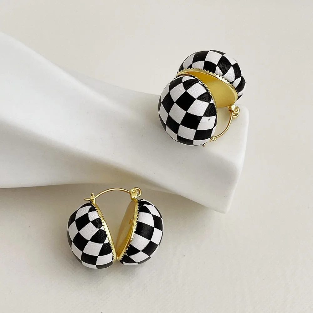 Korean Vintage Fashion Designer Earrings For Women