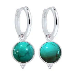 Laihas Free Spirit Turquoise Hoop Earrings