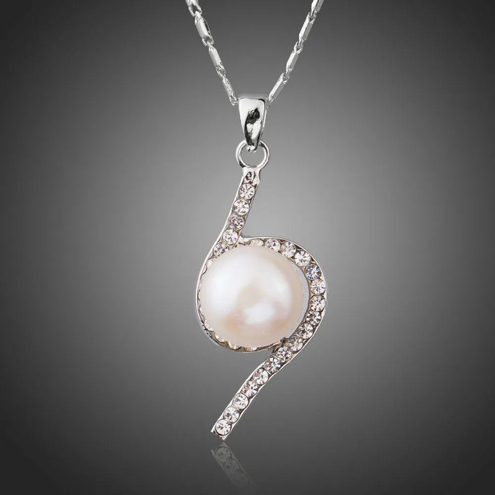Link Chain Flower Pendant Necklace KPN0210