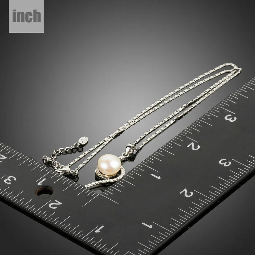 Link Chain Flower Pendant Necklace KPN0210