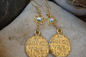 Love Gold Earrings