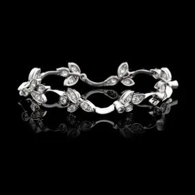 Luca Carati Diamond Floral Link Bracelet