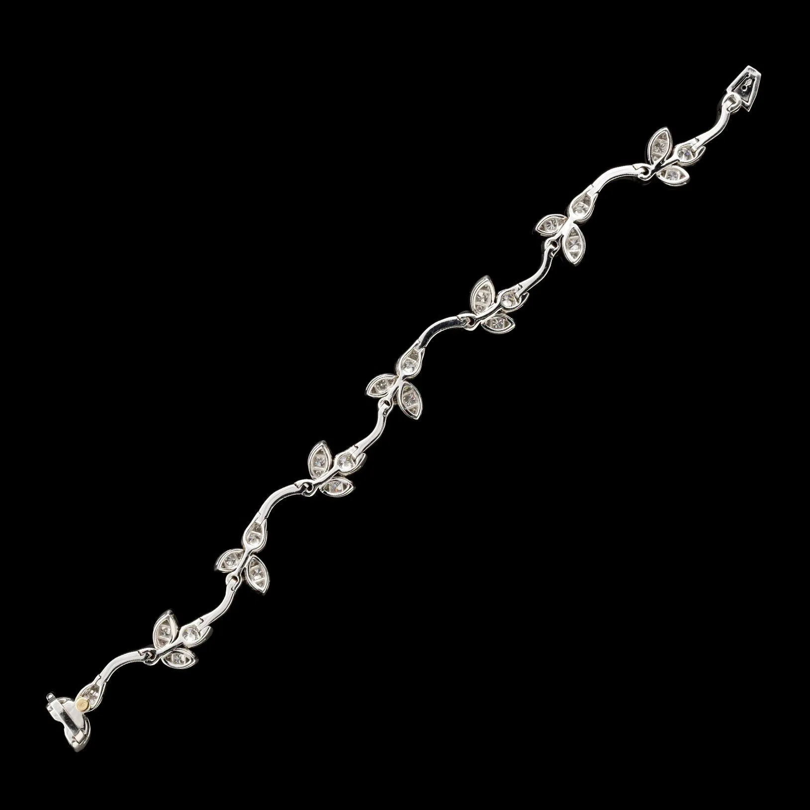 Luca Carati Diamond Floral Link Bracelet