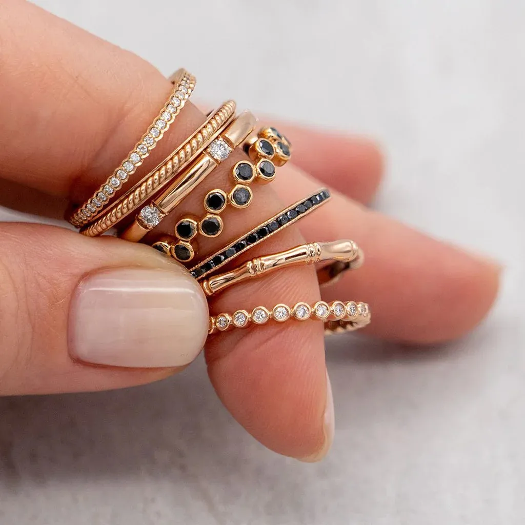 Mini Bezel Diamond Band Ring