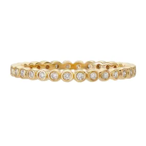 Mini Bezel Diamond Band Ring