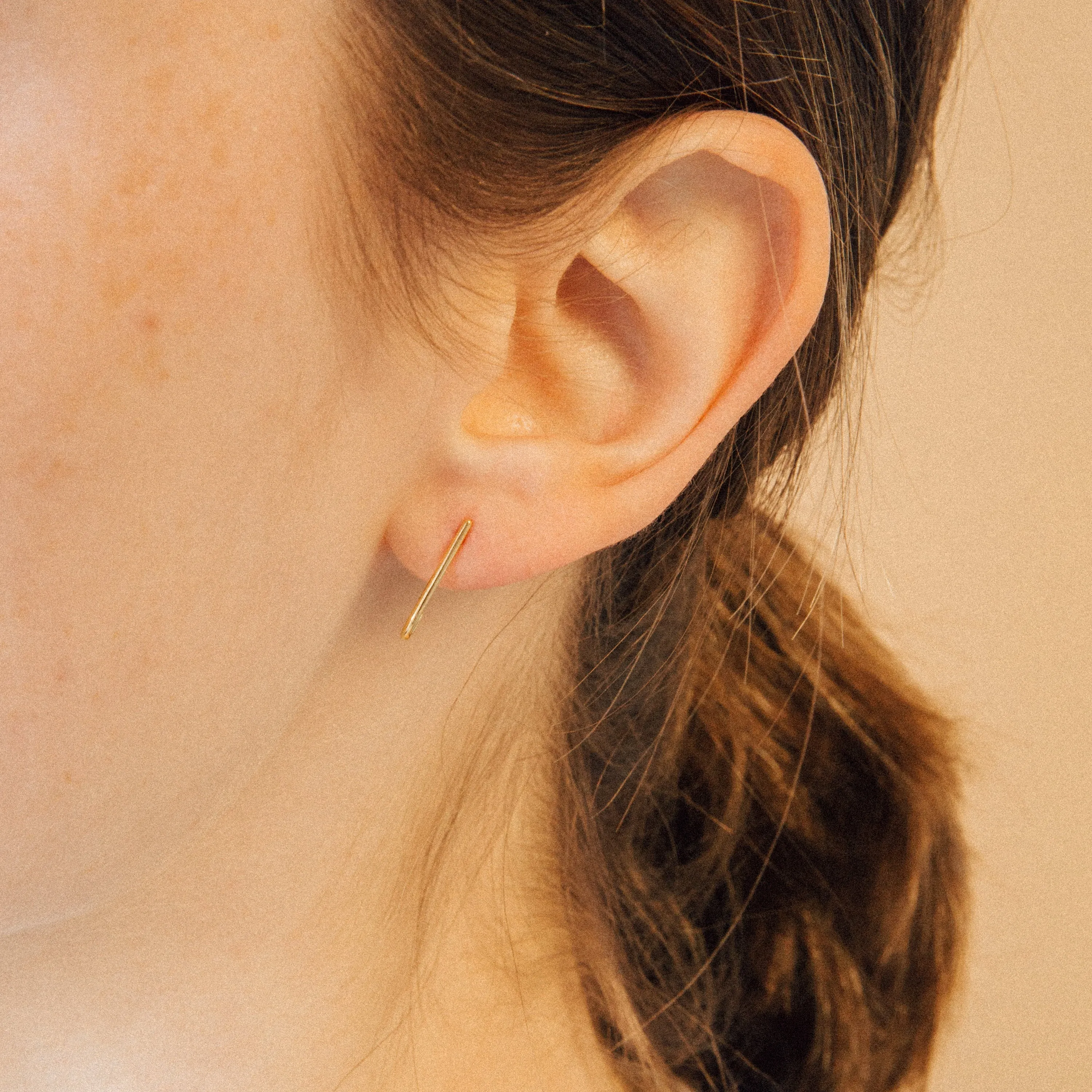 Minimalist Dot Ear Jackets Earring For Girls