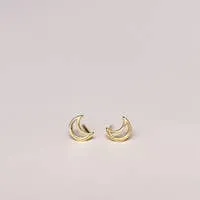 Minimalist Moon Earrings