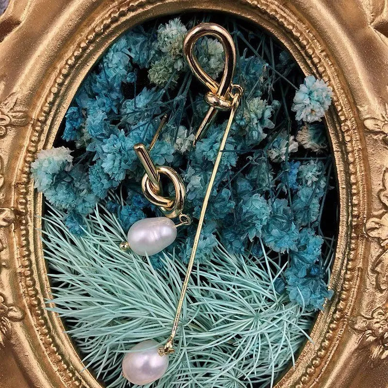 Minimalist Pearl Drop Earrings
