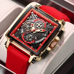 Montre Luxe LIGE 2023 Men Watch Top Brand Luxury Waterproof Quartz Square Wrist Watches for Men Date Sports Silicone Clock Male Montre Homme