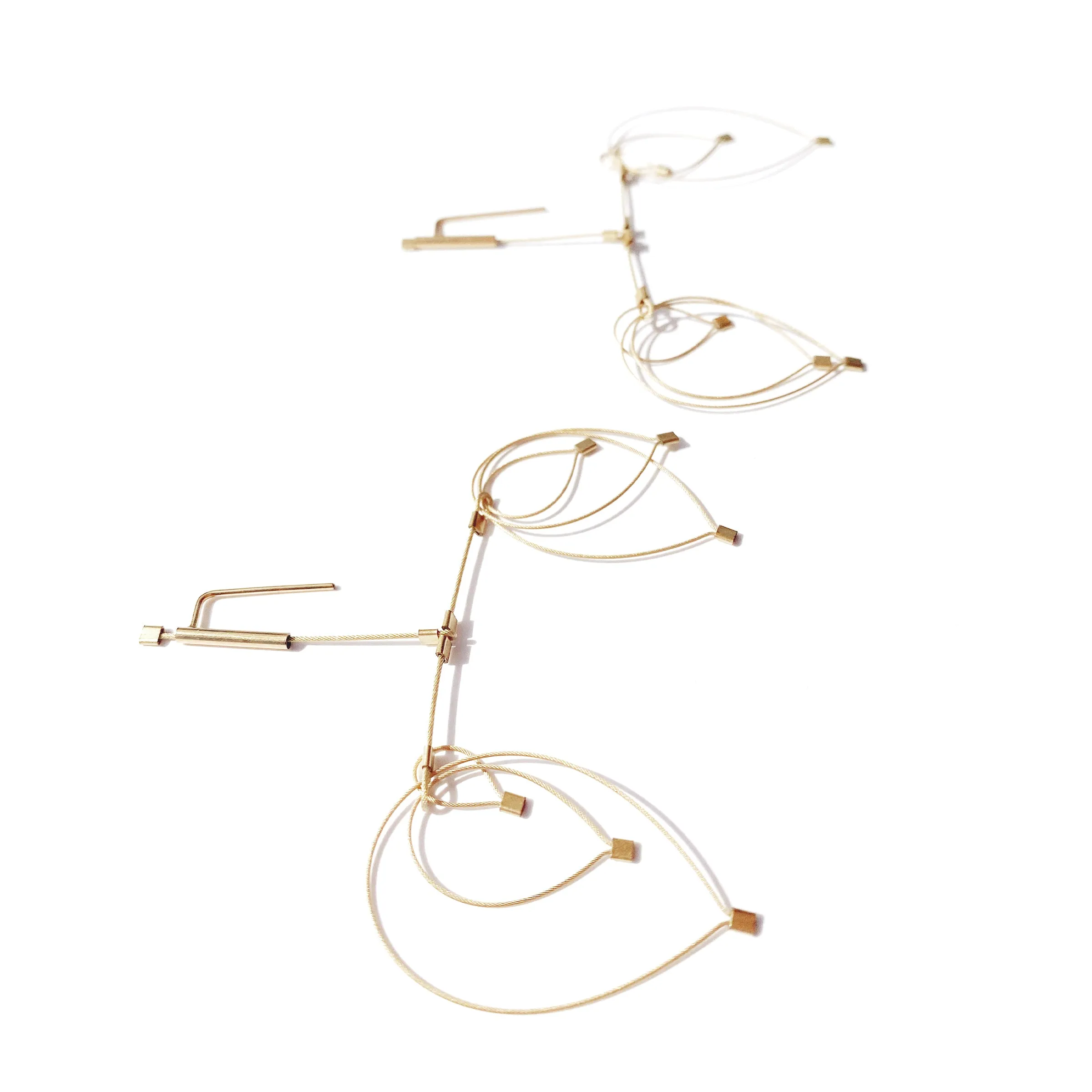 MPR x Golden Glow Earrings: Feather Bar Hooks