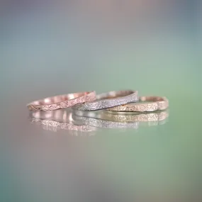 Narrow Escarpment Ring 14k