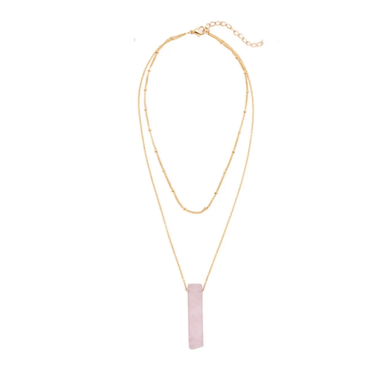 Necklaces - Quartz Layered Choker