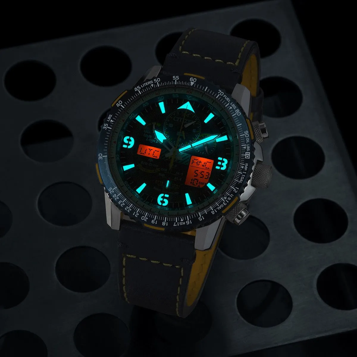 Original Citizen JY8078-01L Light-Powered Blue Angel II Radio-Controlled Watch Business luxury watch women Mechanical Watch Man