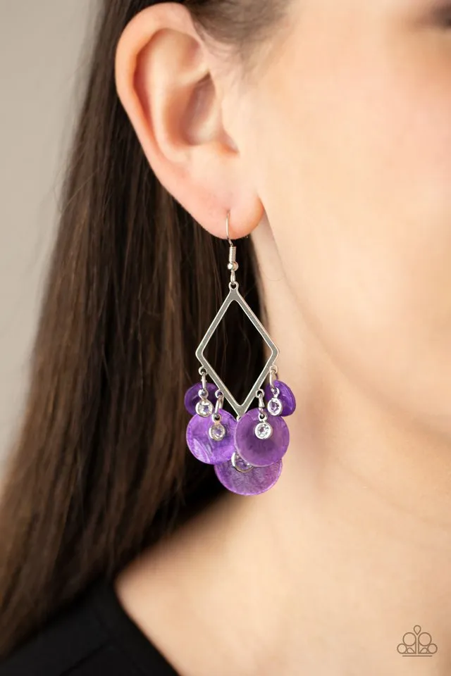 Paparazzi Earring ~ Pomp And Circumstance - Purple