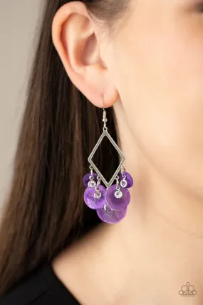 Paparazzi Earring ~ Pomp And Circumstance - Purple