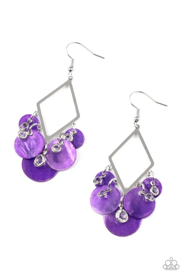 Paparazzi Earring ~ Pomp And Circumstance - Purple