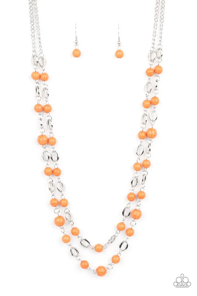 Paparazzi Necklace ~ Essentially Earthy - Orange