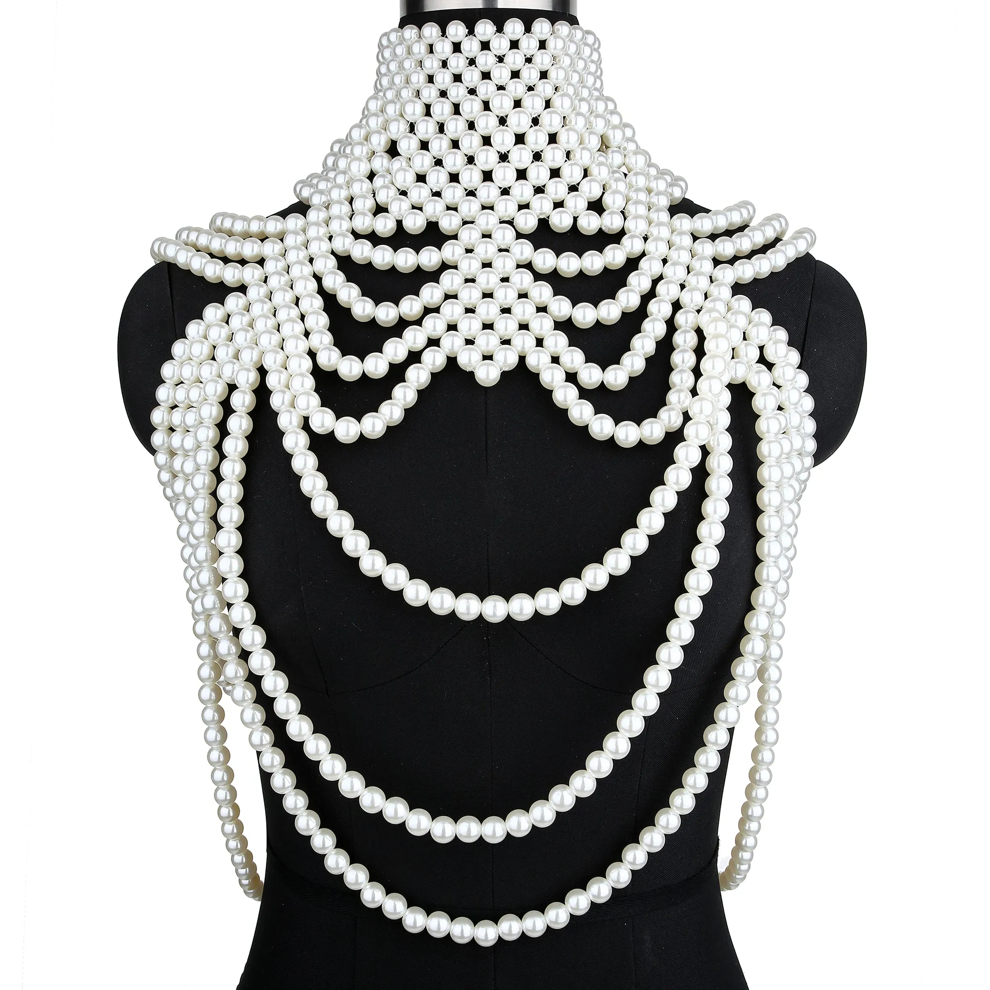 Pearl Top Body Chain Shoulder Necklaces
