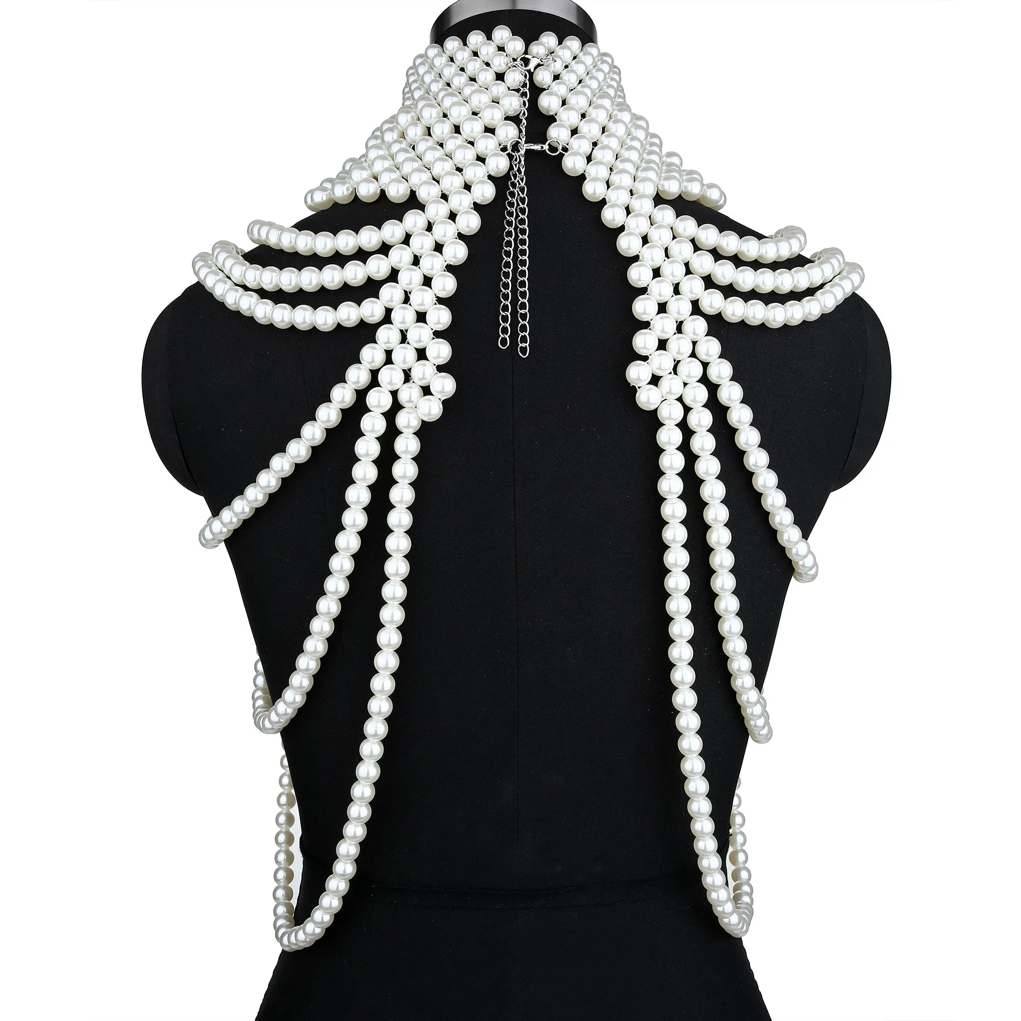Pearl Top Body Chain Shoulder Necklaces