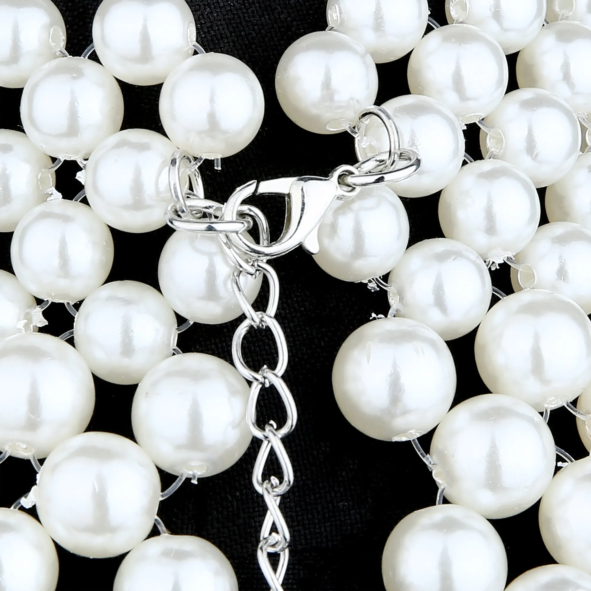 Pearl Top Body Chain Shoulder Necklaces