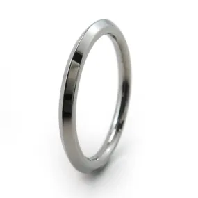 Pyramid Stackable Titanium Ring