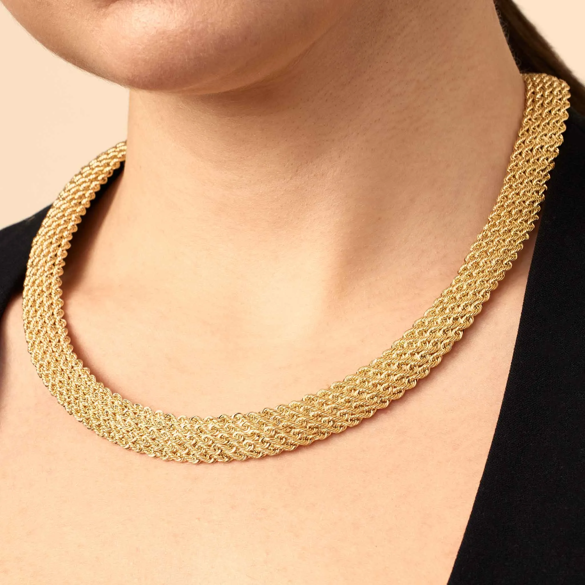 Roman Rope Quartet Necklace