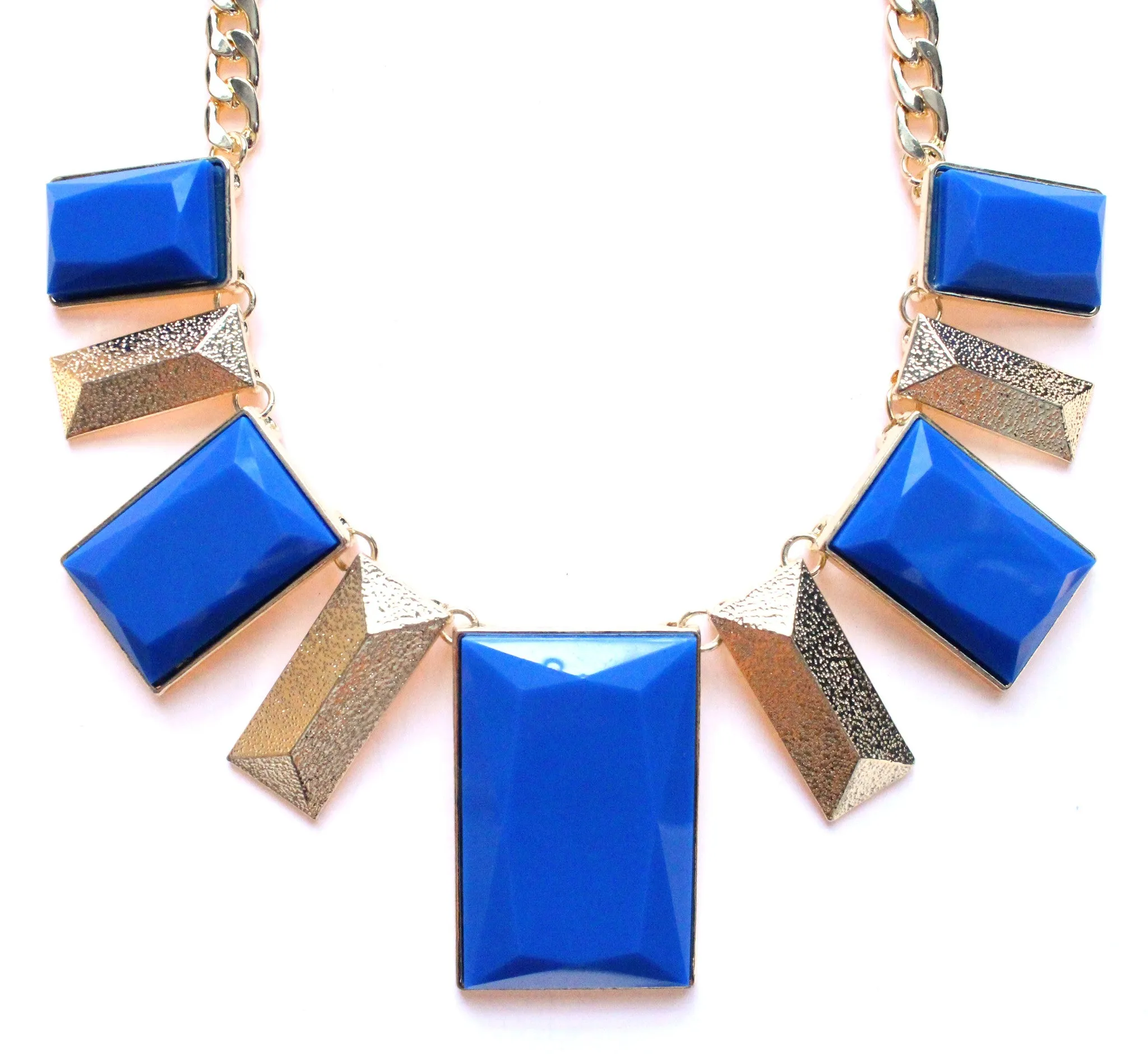 Royal Geo Bib Statement Necklace