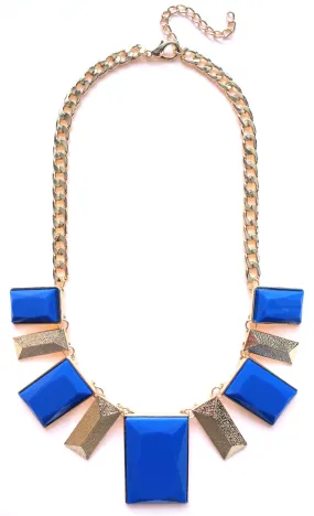 Royal Geo Bib Statement Necklace
