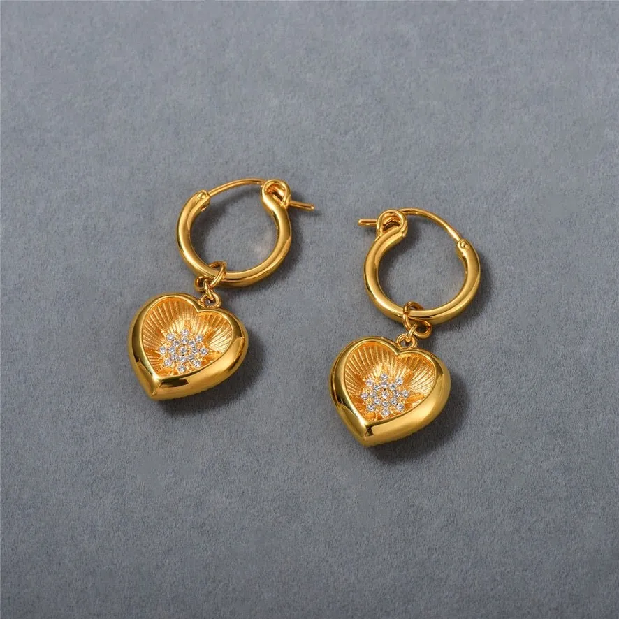 Shinning Heart Earrings
