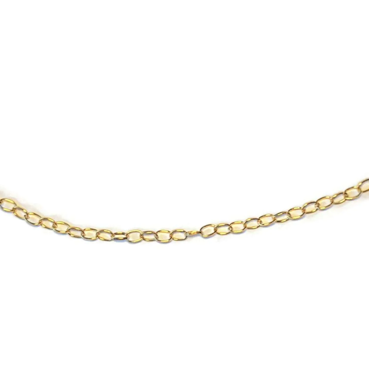 Shiny Gold-Tone Oval Link Charm Bracelet Base - D.I.Y. - BUILD YOUR CHARM BRACELET!