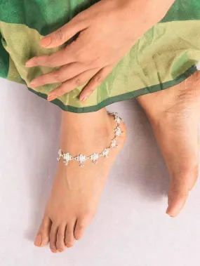Silver Payal Sitara