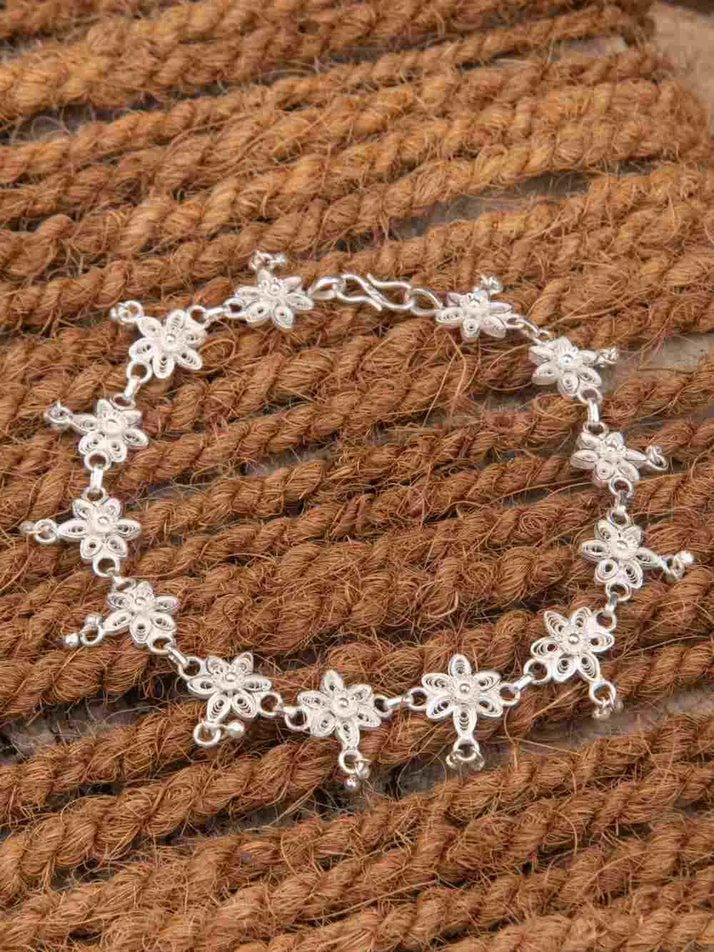 Silver Payal Sitara