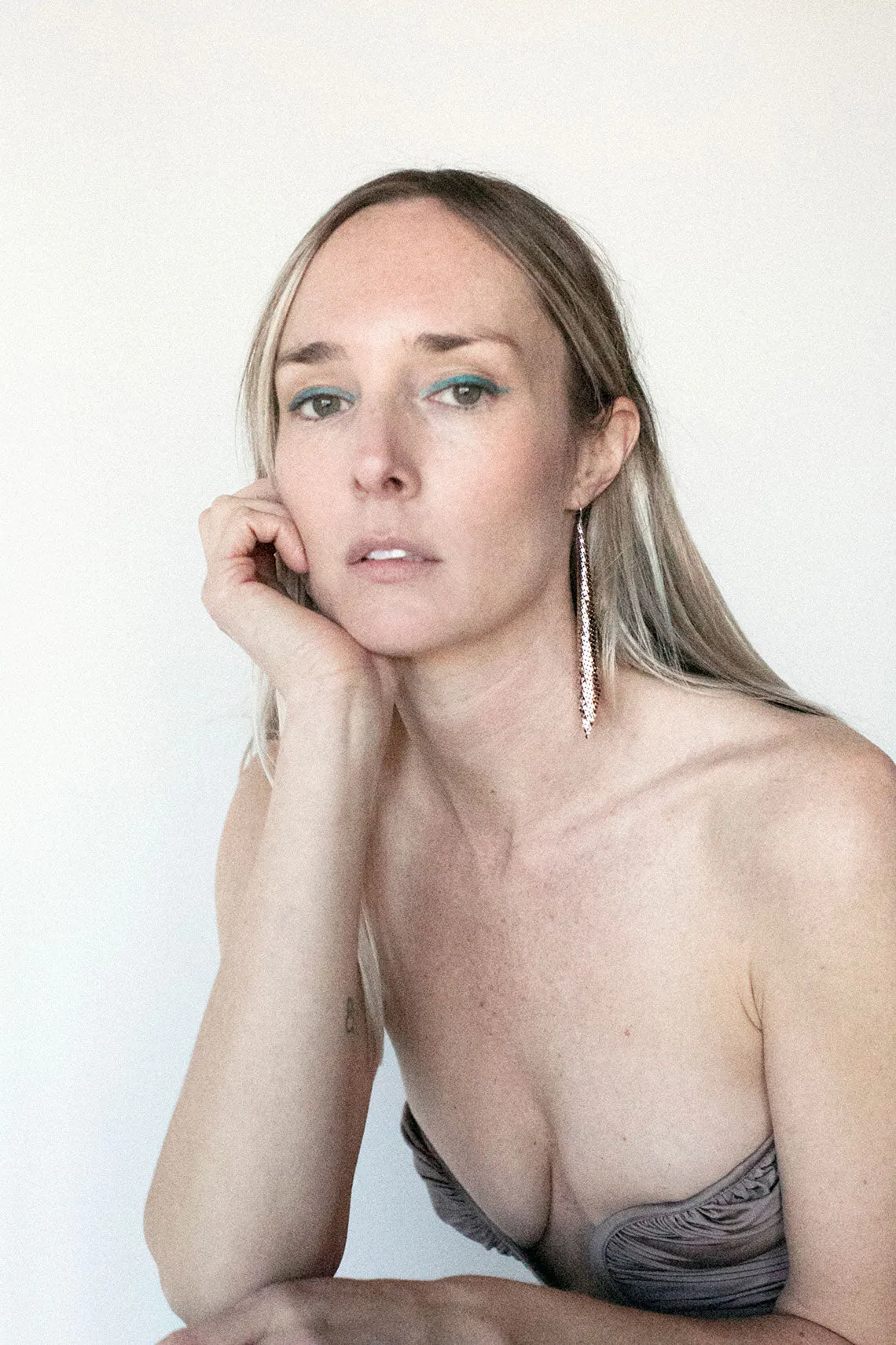 Silver Zara Long Kite Earrings
