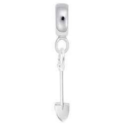 Spade Charm Dangle Bead In Sterling Silver