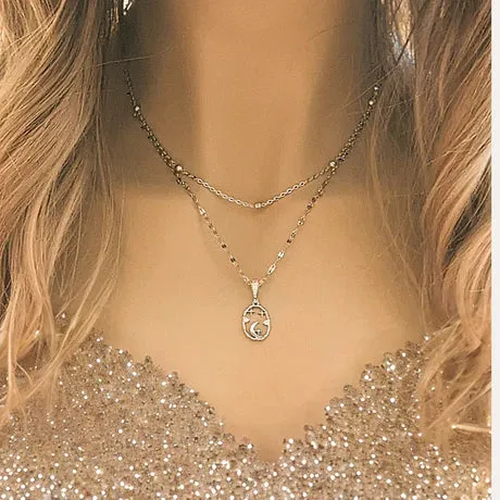 Sparkly Celestial Necklace Set