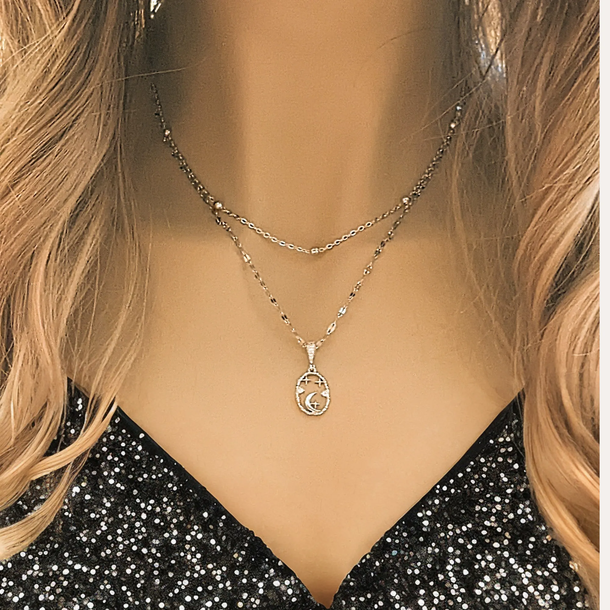 Sparkly Celestial Necklace Set