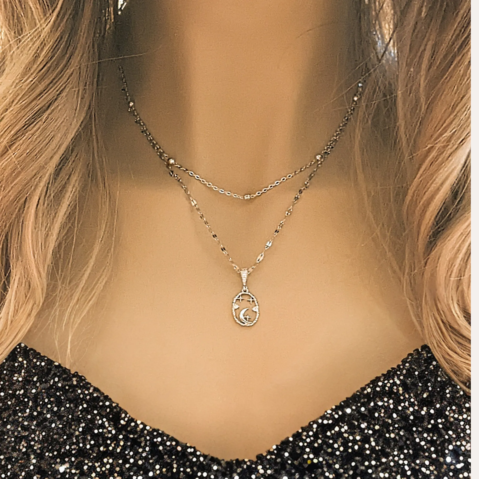 Sparkly Celestial Necklace Set