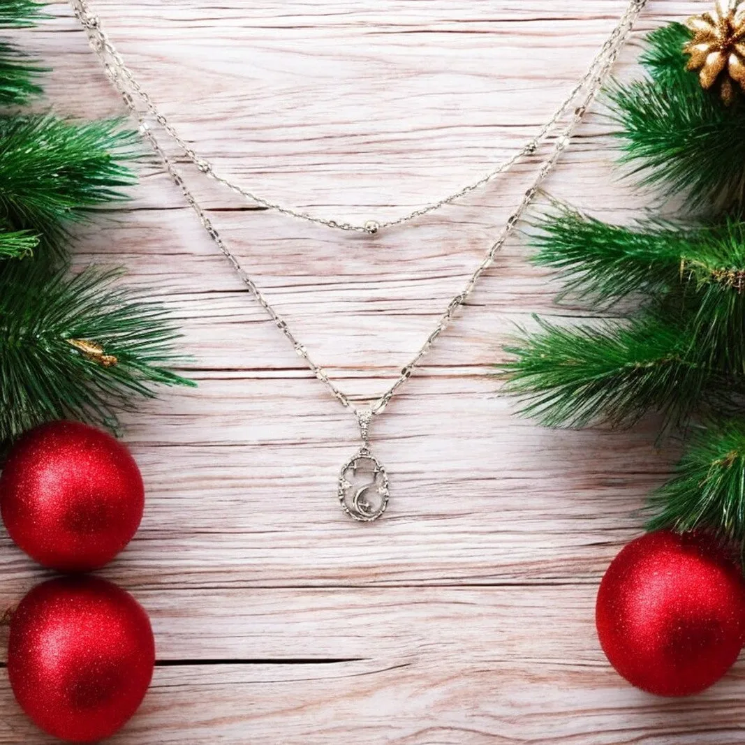 Sparkly Celestial Necklace Set