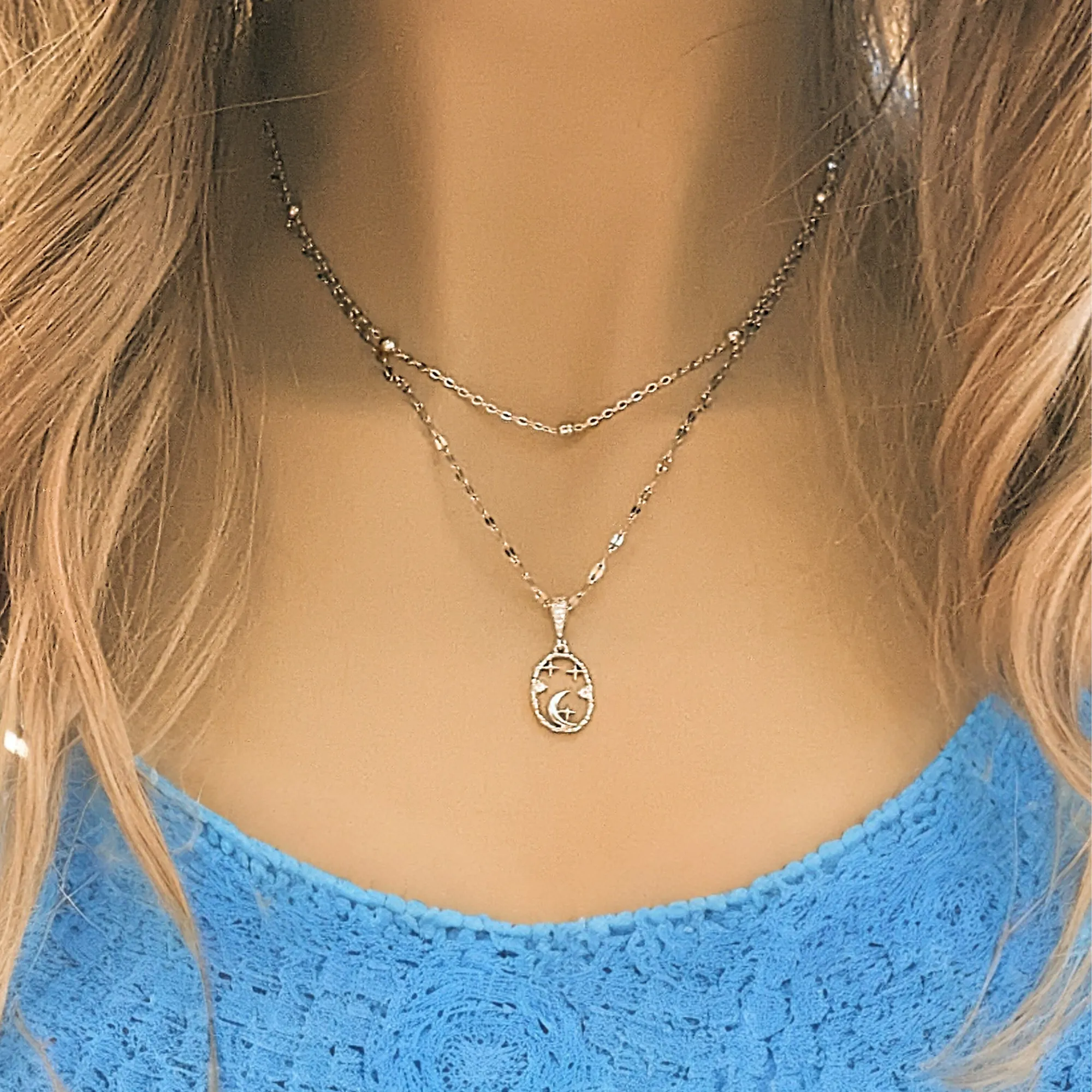 Sparkly Celestial Necklace Set