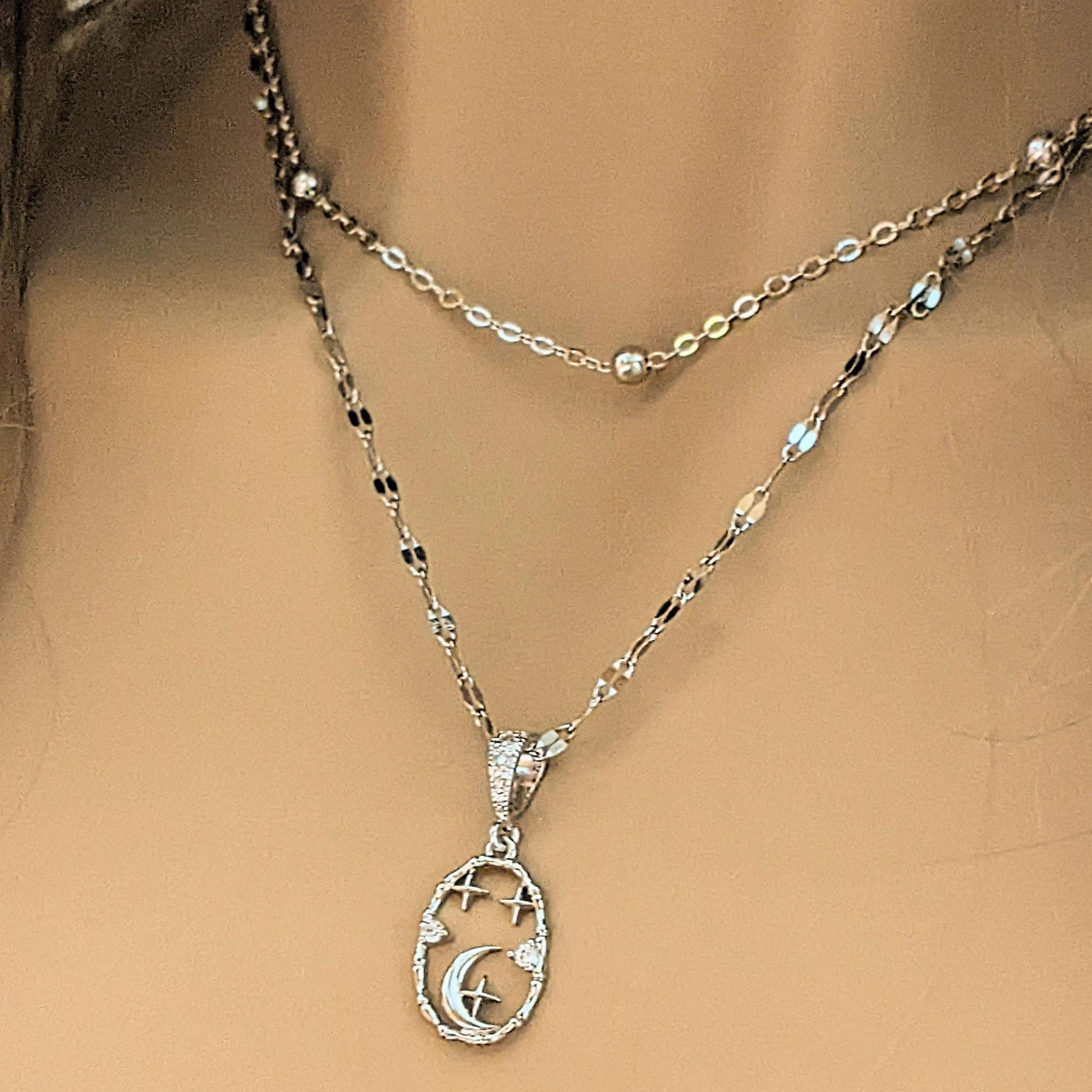Sparkly Celestial Necklace Set