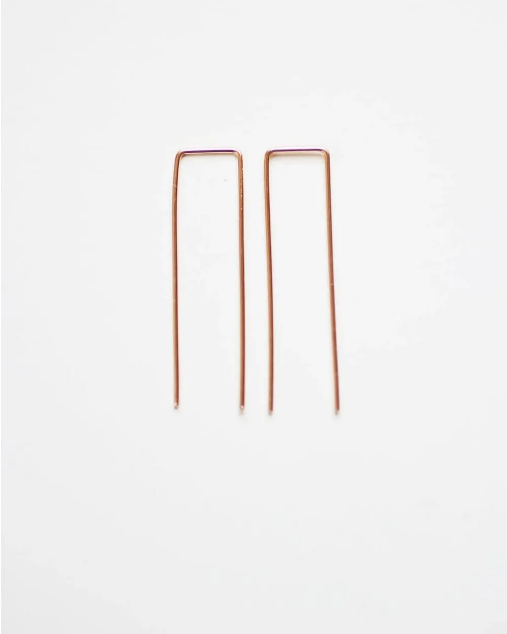 Square Minimalist Wire Earrings