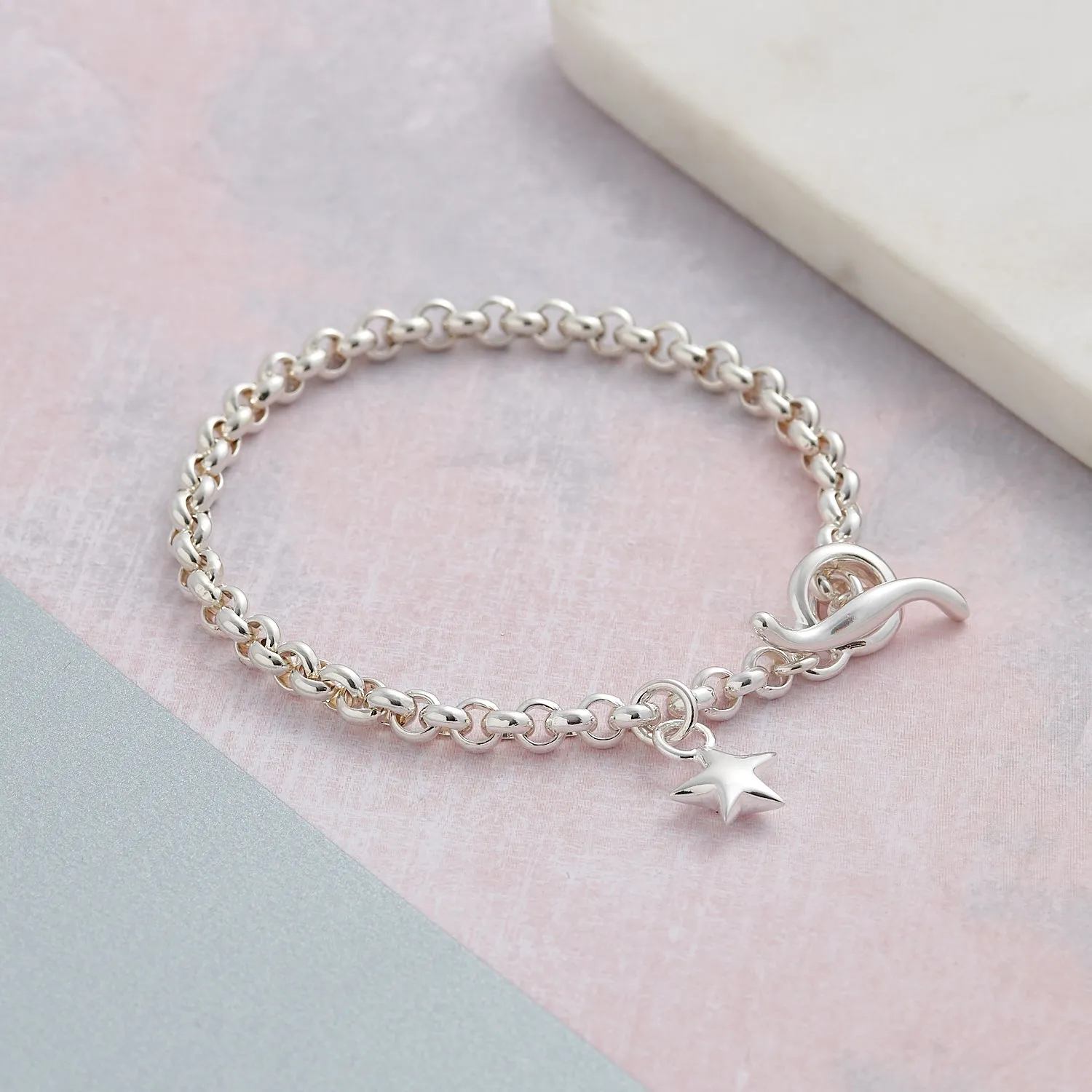 Stardust Belcher Chain Charm Bracelet