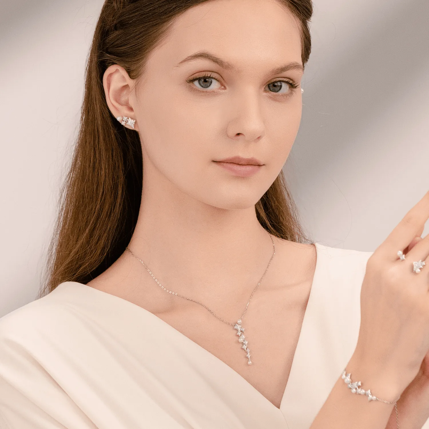 Stars Lariat Necklace