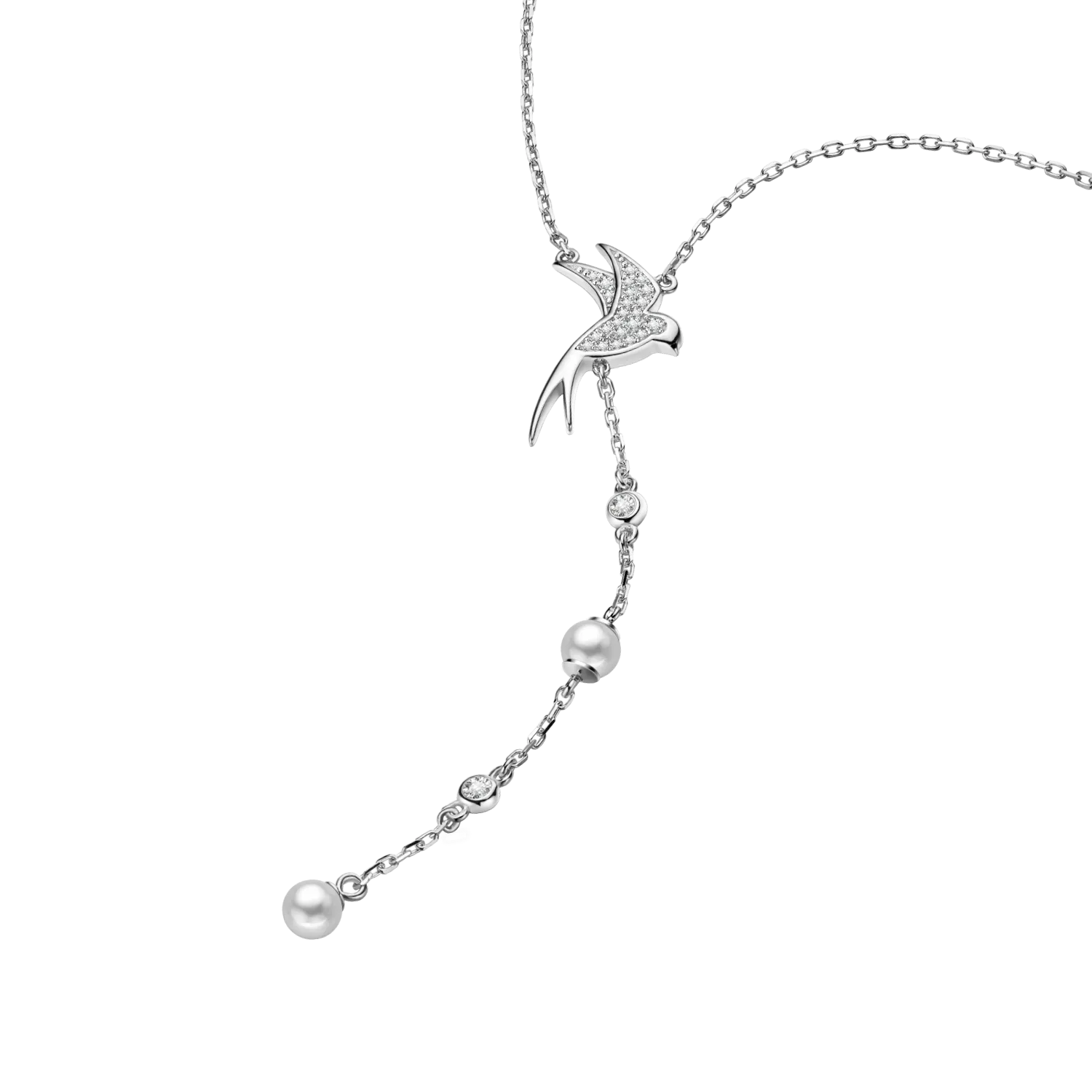 Swallow Lariat Necklace