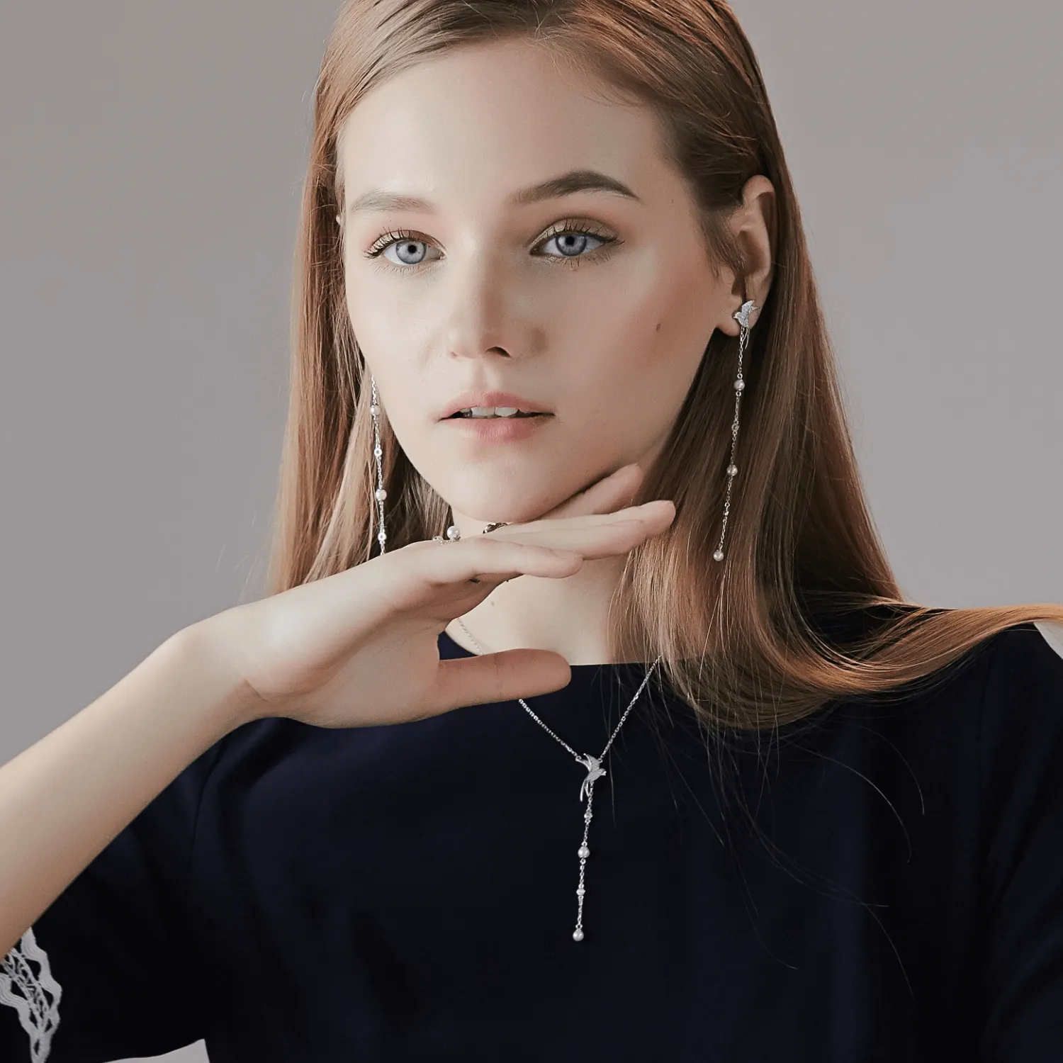 Swallow Lariat Necklace