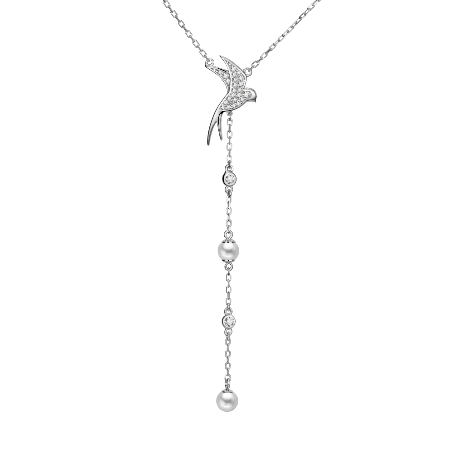 Swallow Lariat Necklace